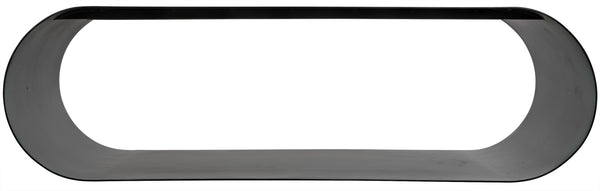 Hera Industrial Steel Coffee Table in Matte Black