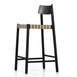 Heisler Stool In Almond Leathr Blnd In Counter