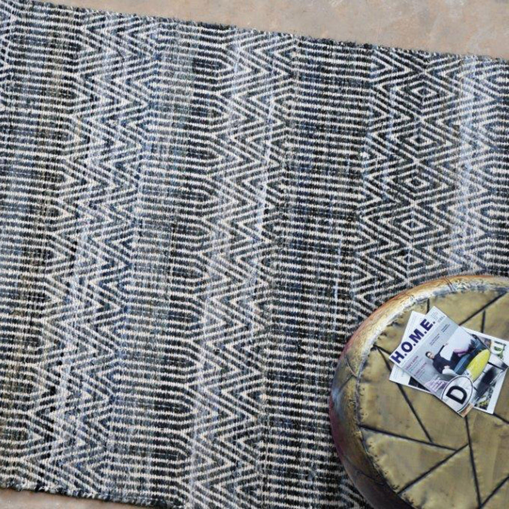 Bolivia handwoven 8' X 10' Area Rug In Blue