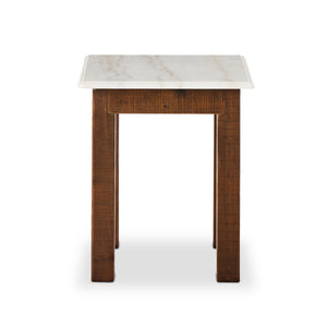 Jessa End Table in Waxed Bleached