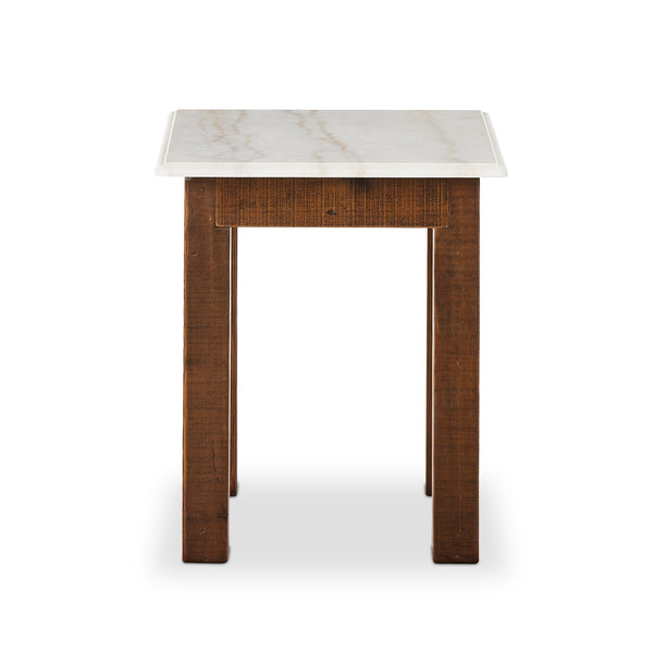 Jessa End Table in Waxed Bleached