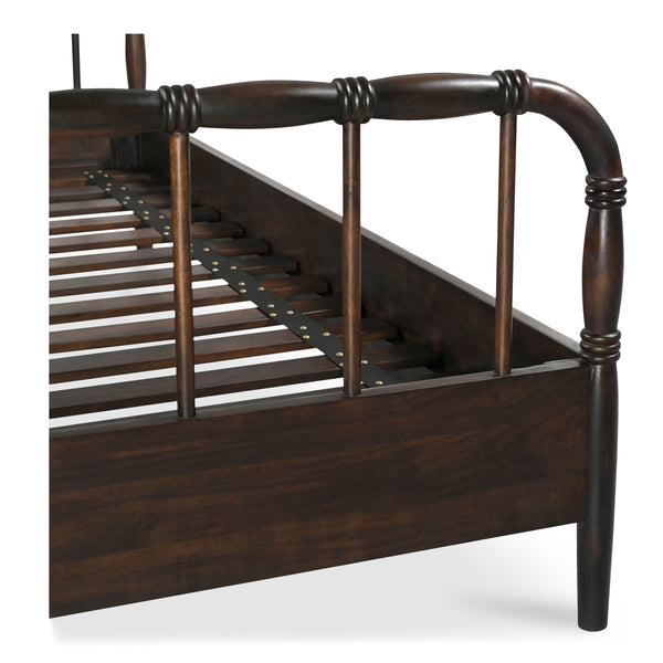 Moe's Vivian King Bed in Dark Brown