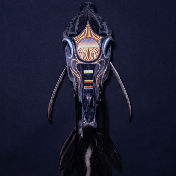 Black Horse Running by Boyd Elder - Vertical Grain 2.5 White Oak