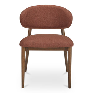 Ellie Dining Chair in Rust Upholstery