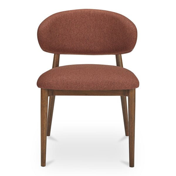 Ellie Dining Chair in Rust Upholstery