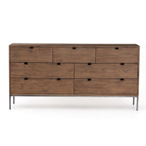 Trey 7 Drawer Dresser In Auburn Poplar