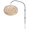 Eos XL 1-Light Wall Lamp in Light Brown with Black Wall Hanger