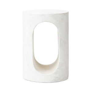 Samson End Table In Textured Lunar Concrete