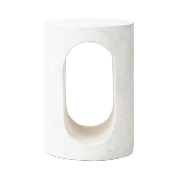 Samson End Table In Textured Lunar Concrete