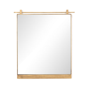 Chico Small Mirror In Antique Brass