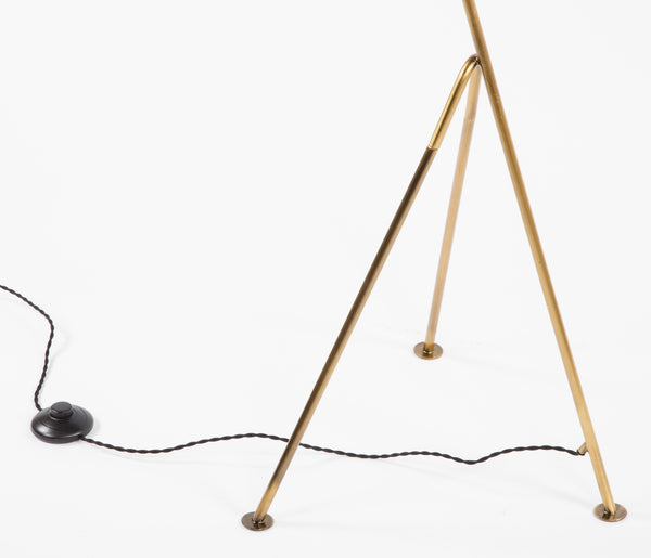 Magnus Floor Lamp - Dark Grey/Brass