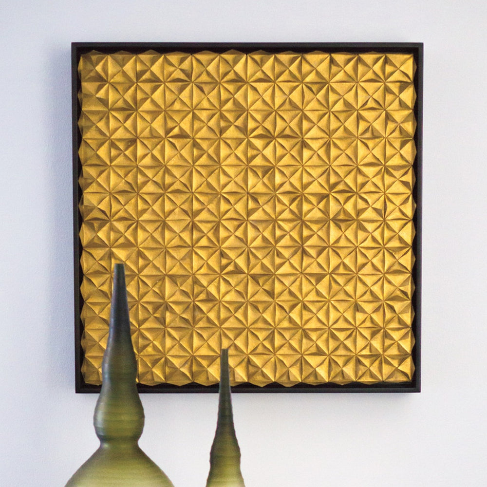 Hanaori Paper 25.5"SQ Shadow Box Wall Art