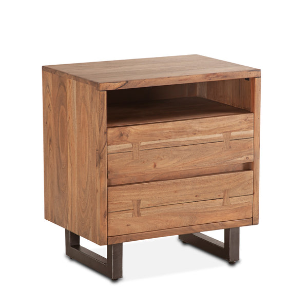 Aspen 24" Night Chest, Two Drawer and Shelf