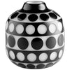 Small Petroglyph Vase in Black and White