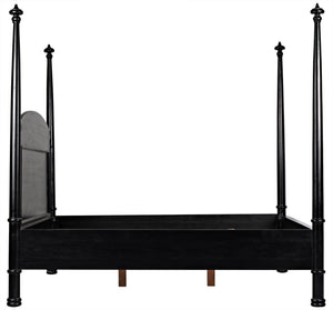 Eastern King New Douglas Mahogany Bed in Hand-Rubbed Black