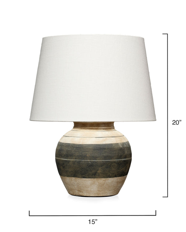 Bernard Ceramic Table Lamp with Linen Shade