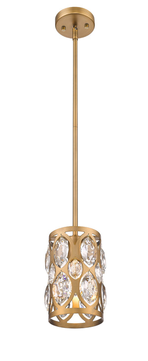 Dealey 1 Light Mini Pendant in Heirloom Brass Finish