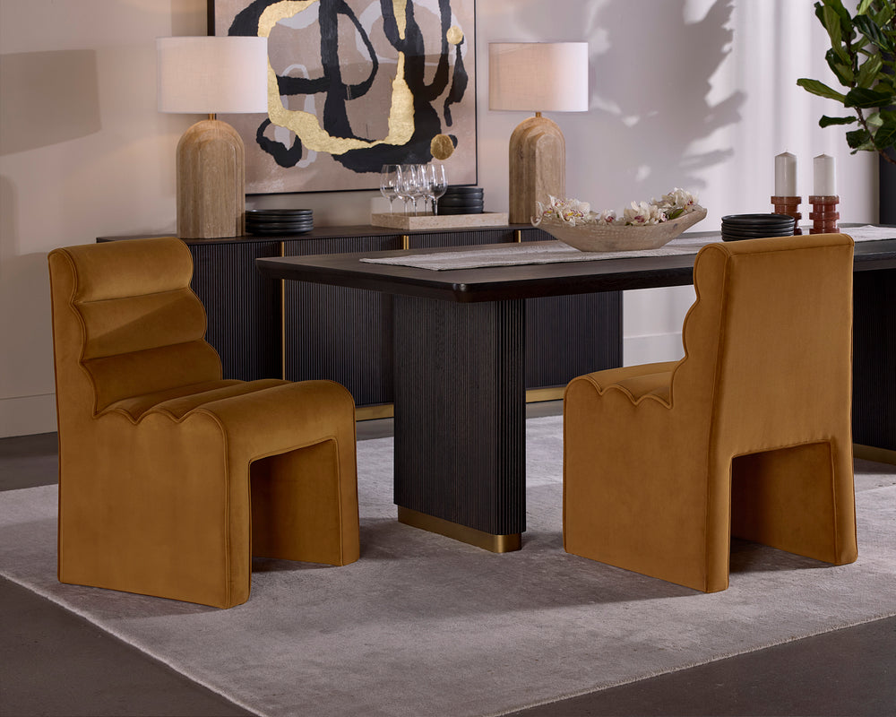 STUART DINING CHAIR - MEG GOLD