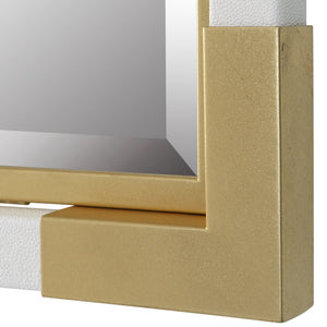 Malik White & Gold Mirror