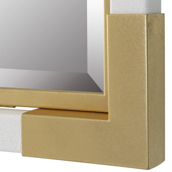 Malik White & Gold Mirror
