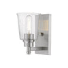 Bohin 1 Light Wall Sconce in Brushed Nickel  Finish
