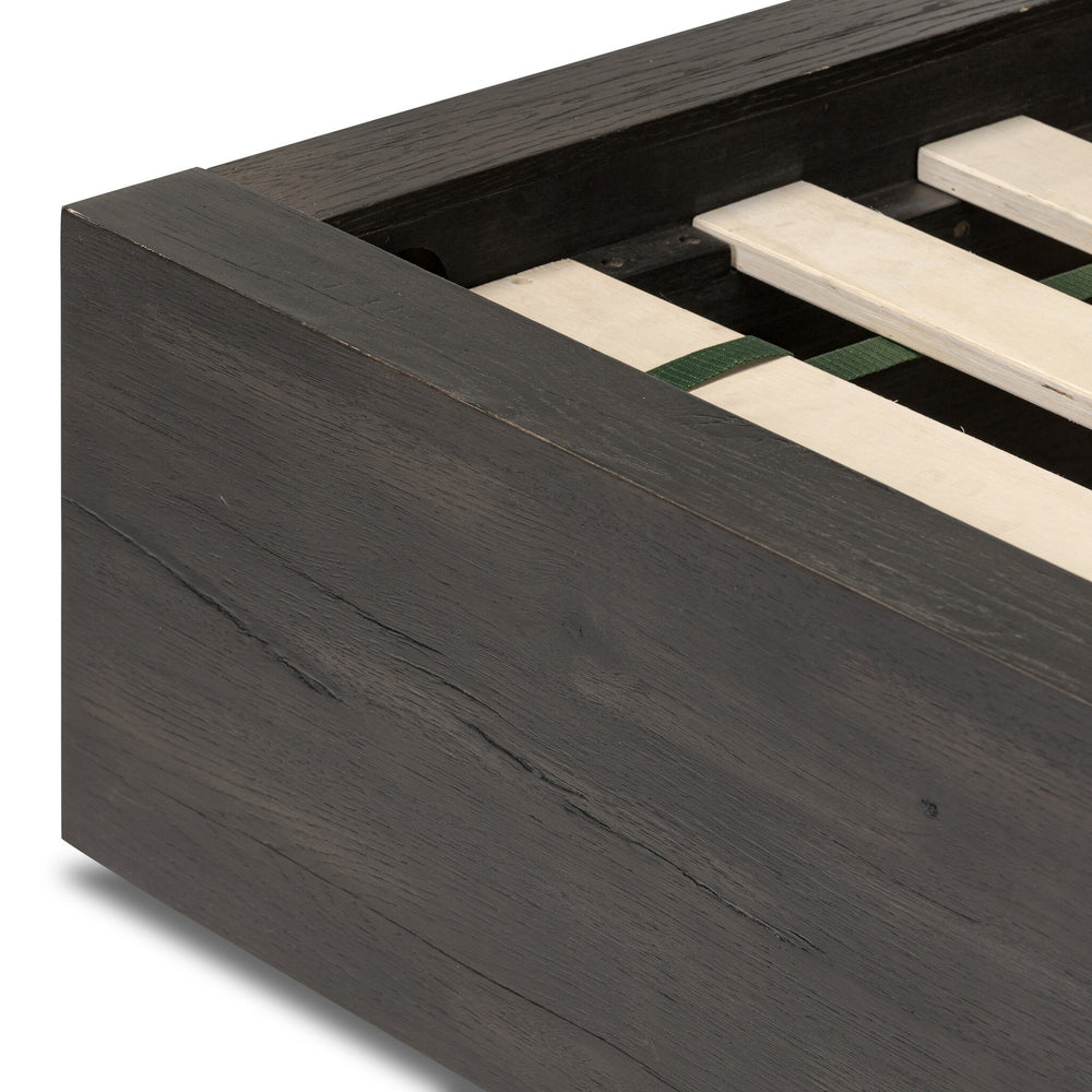 Leo King Bed - Smoked Black
