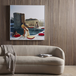 Penthouse Pool (48" X 48") In Slim Aarons's Showcase In Photography Art