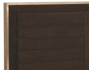 MABEL BED - KING - MEG DARK BROWN
