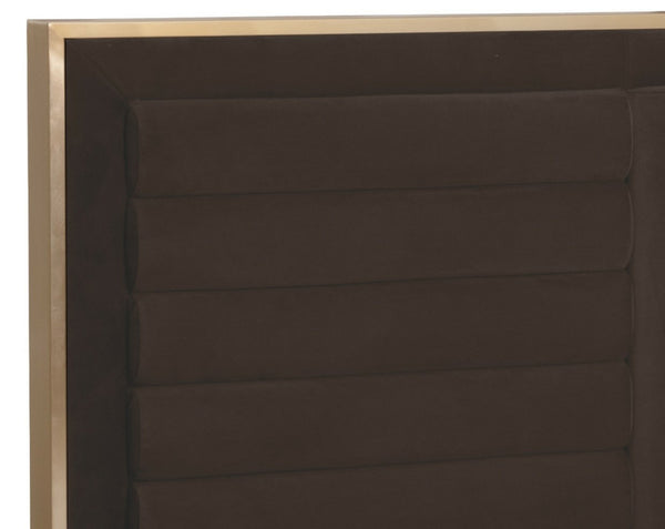 MABEL BED - KING - MEG DARK BROWN