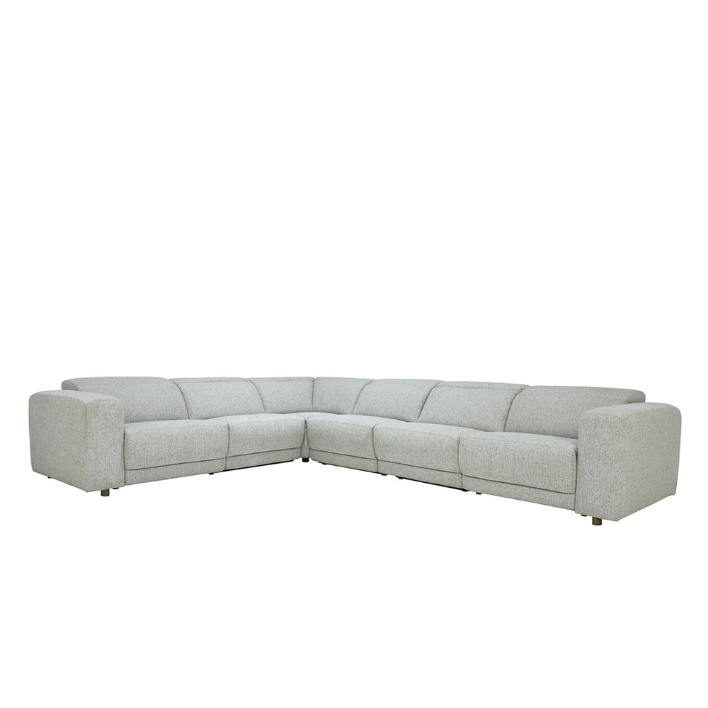 Knoxville Upholstered Power Recliner Sectional - Gray