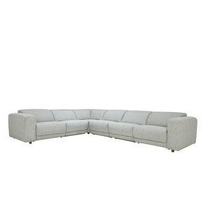 Knoxville Upholstered Power Recliner Sectional - Gray