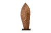 Carved Leaf on Stand, Copper Leaf, Small