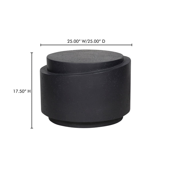 Moe's Cosmo Outdoor Accent Table in Black Finish