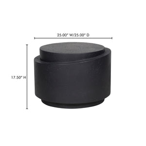 Moe's Cosmo Outdoor Accent Table in Black Finish