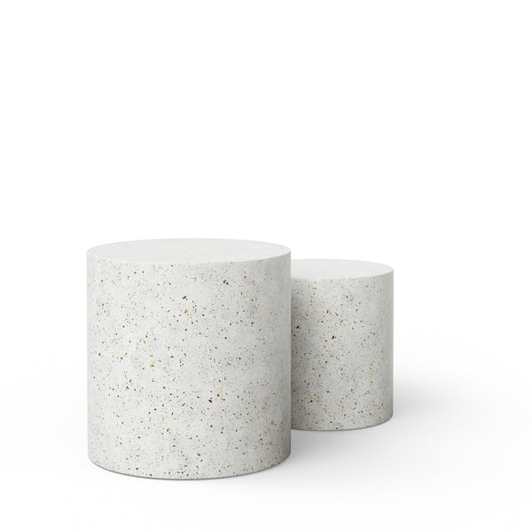 Ivory Terrazzo Pedestals