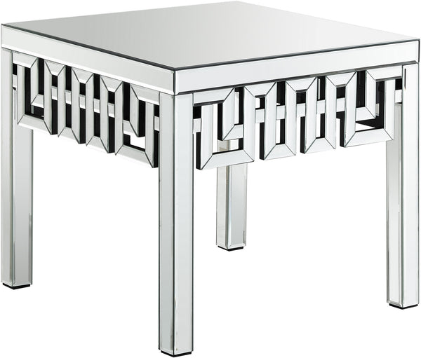 Hugo End Table In Mirrored