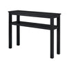 Tiburon KD Console Table with Shelf, Alto Black
