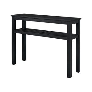 Tiburon KD Console Table with Shelf, Alto Black 