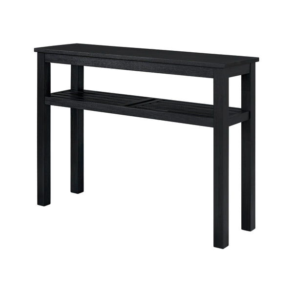 Tiburon KD Console Table with Shelf, Alto Black 