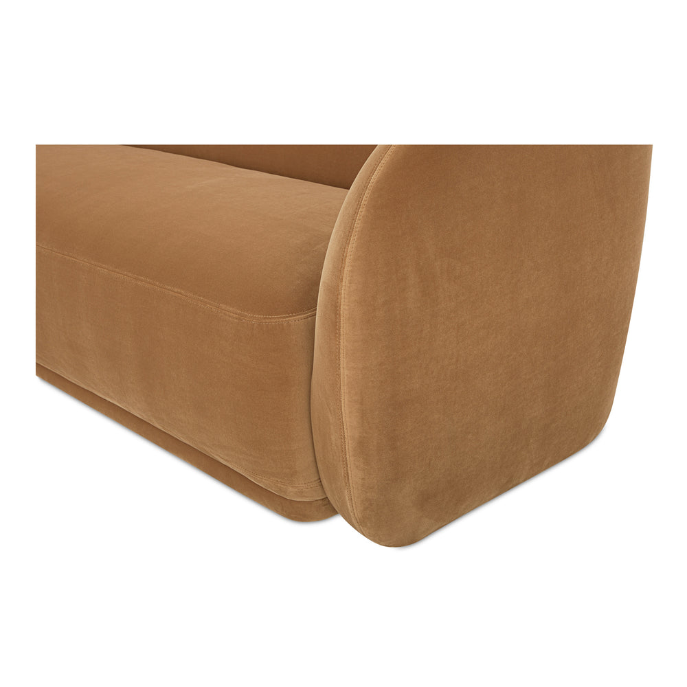 Moe's Faye Sofa in Tan Faux Mohair