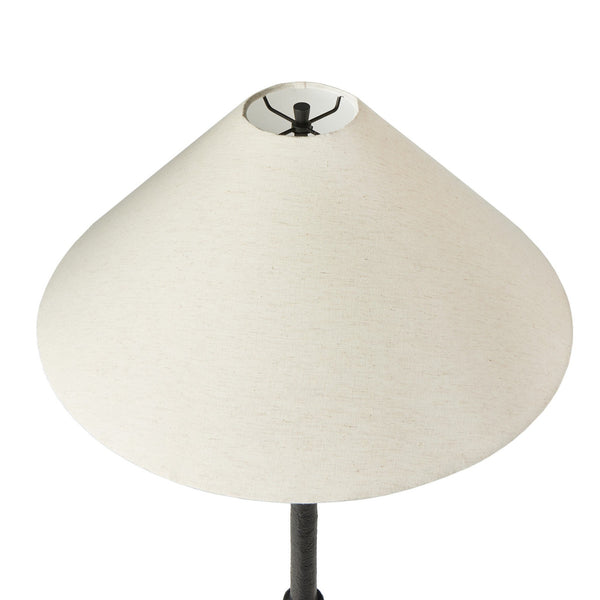 Neville Floor Lamp In Matte Black Cast Aluminum