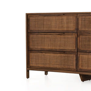 Sydney 6 Drawer Dresser In Brown Wash