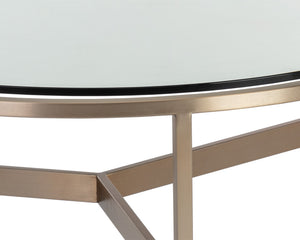 FLATO COFFEE TABLE - ANTIQUE BRASS