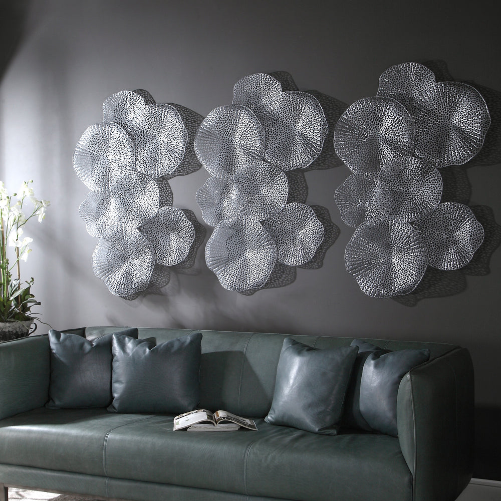 Ripley Metal Wall Art In Pewter