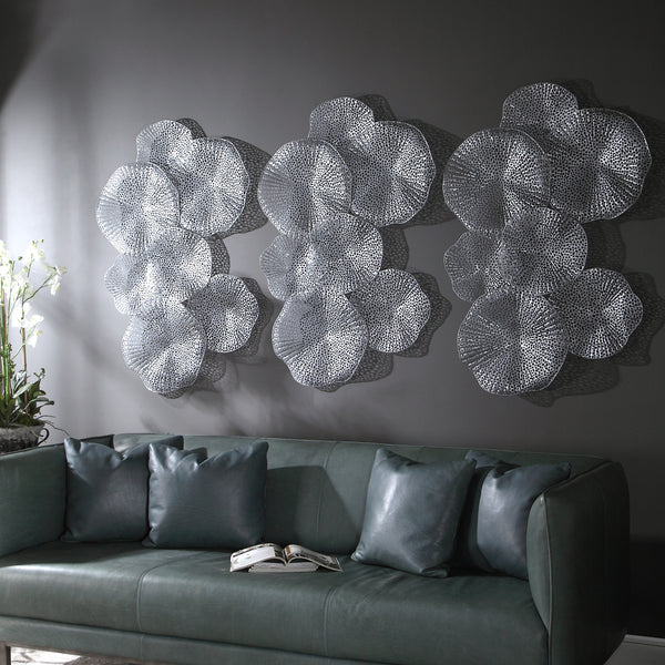 Ripley Metal Wall Art In Pewter