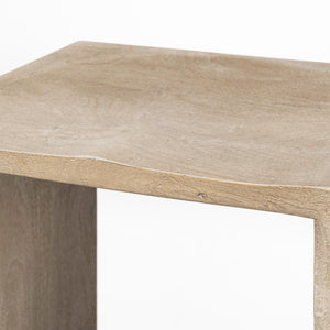 Aida 30" Seat Height Light Gray Wood Bar Stool
