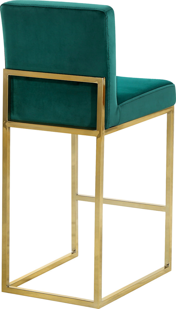 Joanna Stool In Green Velvet