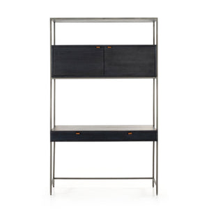 Trey Modular Wall Desk - Black Wash Poplar