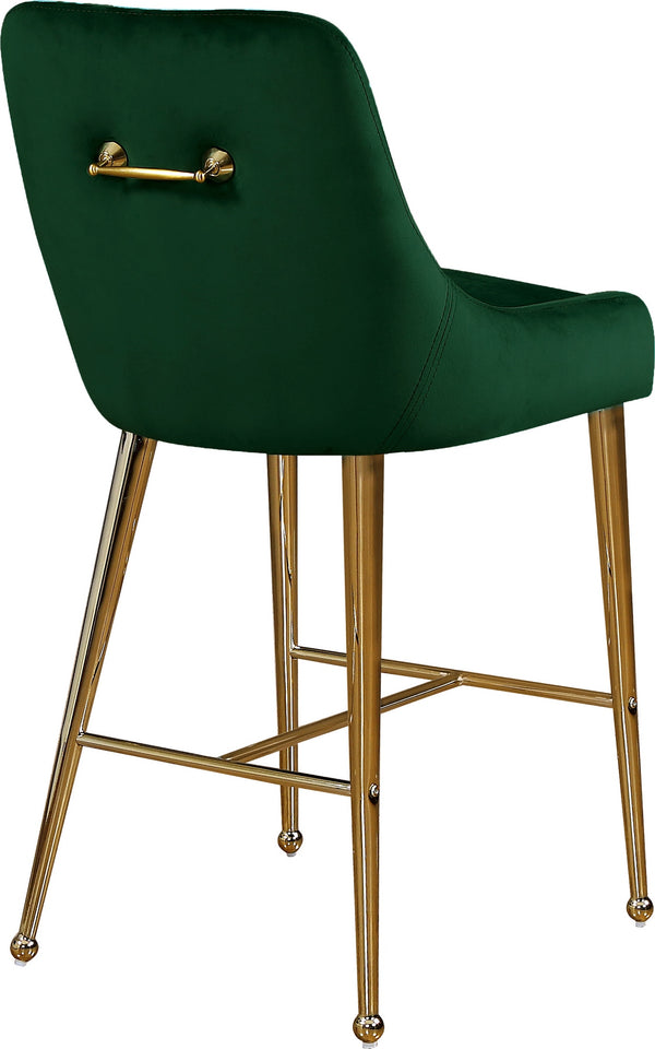 Irvin Stool In Green Velvet