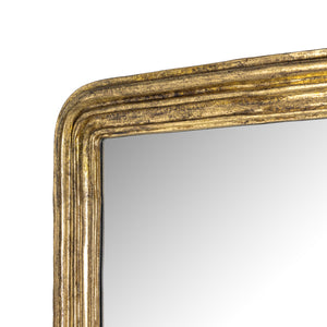 Vintage Louis Mirror In Antiqued Gold Leaf